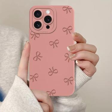 Imagem de Zrutru Capa de telefone rosa para Samsung Galaxy A15 5G estética feminina laço padrão impressão funda de telefone para mulheres meninas, capa de choque moderna bonita à prova de choque para Samsung