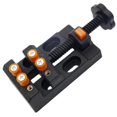 Imagem de Mini Torno De Bancada Preto Morsa Vise Para Micro Retífica