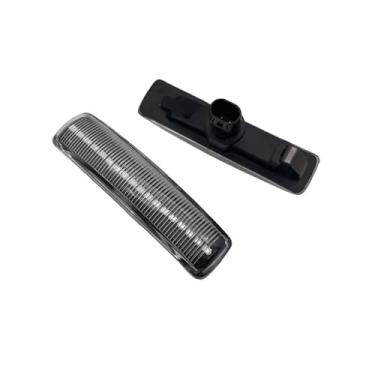 Imagem de 2 peças de luz de marcação lateral dinâmica de carro repetidor lateral para Land para Rover para Freeland 2 para Discovery 3 4 para Rover Sport L320 Auto Parts Luz de seta do carro (preto fumegado)