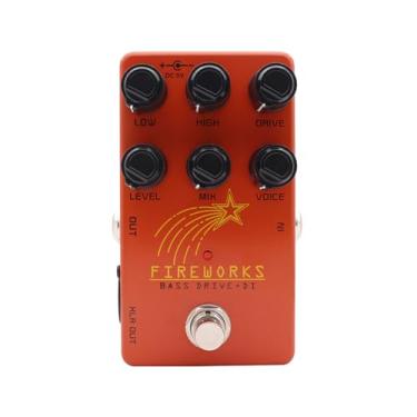 Imagem de Alomejor Pedal de Guitarra, Simulador de Amplificador Valvulado Com Equalizador de 3 Bandas True Bypass para Efeitos de Baixo de Estúdio de Palco