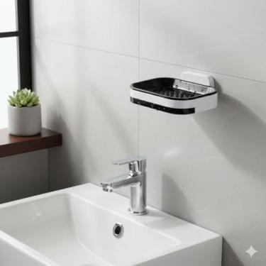 Imagem de Saboneteira Porta Sabão Autocolante Organizador de Banheiro