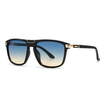 Imagem de Óculos de Sol UV400 - Lentes Jelly com Degradê de Oncinha para Homens e Mulheres, Ideais para Esportes ao Ar Livre, Corrida e Ciclismo, Preto e Verde