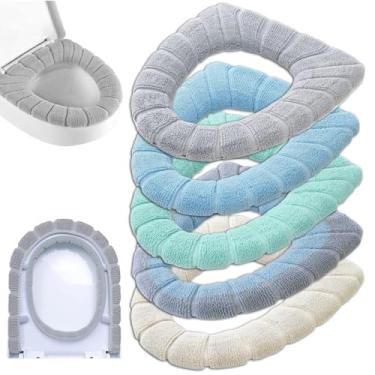 Imagem de Capa Universal de Assento Vasco Elástica e Espessada Almofada Lavável Adequada para Vascos em Formato O U V Outono Inverno