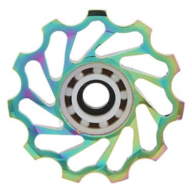 Imagem de KIMISS Adequado para Roda Com Rolamento Cerâmico, Liga de Alumínio 11T, Rolo Guia da Polia do Desviador Traseiro para Mudanças de Marcha Mais Suaves e Desempenho Aprimorado (Colorido)