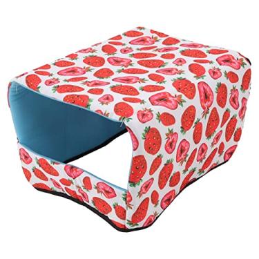 Imagem de aqxreight Ninho de Hamster Sem Fundo Pequeno Animal de Estimação Dormir Casa de Ninho para Coelho Ouriço Cobaia Hamster 25x20x15cm/9,8x7,9x5,9in Animais de Estimação Adequados e Descanso de Jogo