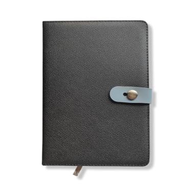 Imagem de Fina Ideia - Caderneta A5 Preto fecho frente pautado