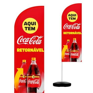 Imagem de Wind Banner Completo 2,10m Coca - Cola Retornável