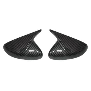 Imagem de Capa Para Espelho Lateral De Carro, Estilo Padrão De Fibra De Carbono/Preto Brilhante, Compatível Com KIA Stinger 2018-2022(Carbon fiber pattern)