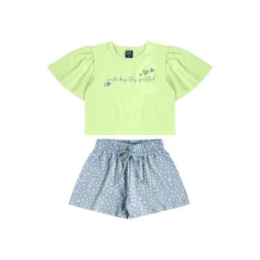 Imagem de Conjunto Blusa Cropped e Short Bee Loop-Feminino