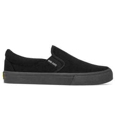 Imagem de Tênis Mad Rats Lona Unissex Slip On  Black-Unissex