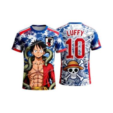 Imagem de Camiseta De Futebol One Piece Luffy Para Crianças E Adultos, Camiseta 