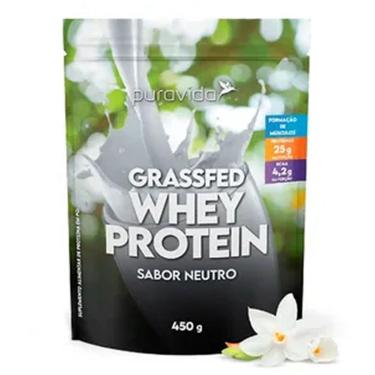 Imagem de Whey Grassfed - Neutro 450g - Puravida-Masculino