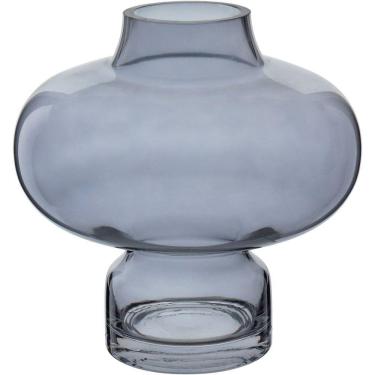 Imagem de Vaso Decorativo Enfeite Casa Vintage Home&co Vidro 20x20x20cm Fume