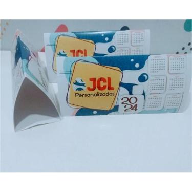 Imagem de Calendário de Mesa Triangular Personalizado - 100% Personalizável - no