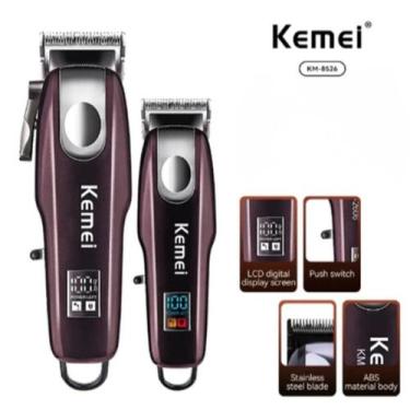Imagem de Kit Profissional 2 Aparador Kemei 8526 - Atena