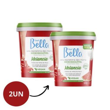 Imagem de Kit Cera Depil Bella Hidrossolúvel Melancia 600g 2/Un
