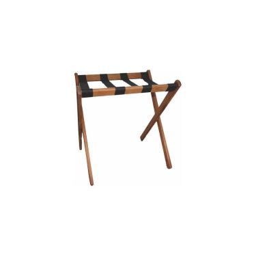 Imagem de Suporte De Malas Para Hotel Pousada Dobrável Madeira