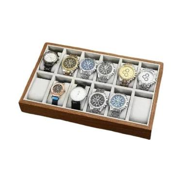 Imagem de Caixa De Armazenamento De Joias Em Madeira De Nogueira, Bandeja Organi