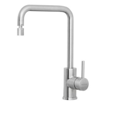 Imagem de Misturador Monocomando Angolare em Aço Inox com acabamento Scotch Brit