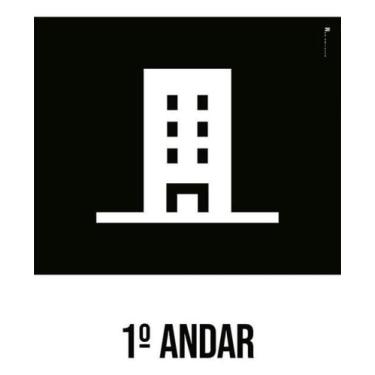 Imagem de Kit 10 Placas Desenho 1 Andar - Sinalizo
