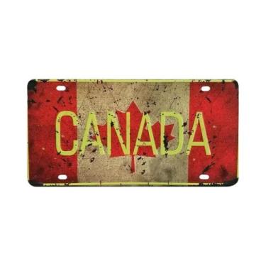 Imagem de Placa De Metal Vintage Com Bandeira Nacional Para Decoração De Garagem