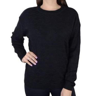 Imagem de Blusa Feminina Facinelli By Mooncity Tricot Preta - 650966-Feminino