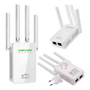 Imagem de Repetidor Wireless 4 Antenas Ampla Conexão Ka-x338 - Expanda Sua Conexão Com Qualidade