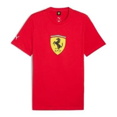 Imagem de Camiseta Scuderia Ferrari Sportswear Coloured Shield Puma - Vermelho-Masculino