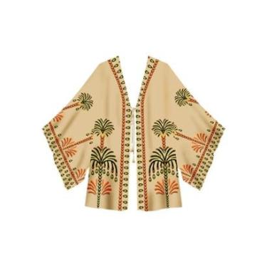 Imagem de Kaftan Estampado Com Amarração-Feminino