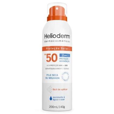 Imagem de Protetor Solar Spray Helioderm 2 em 1 Fps50 200ml