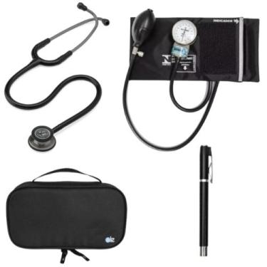 Imagem de Kit Estetoscopio Littmann + esfigmo + case + Laterna - Cores Variadas 