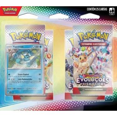 Imagem de TCG Pokemon Blister Quadruplo Evoluções Prismaticas Vaporeon