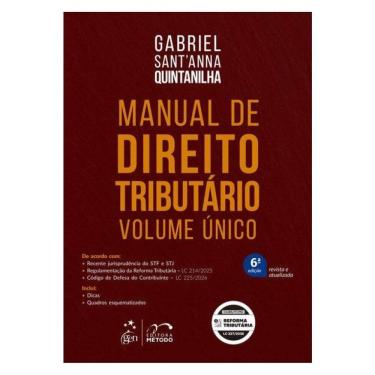 Imagem de Manual De Direito Tributário - Volume Único - 6ª Edição 2026