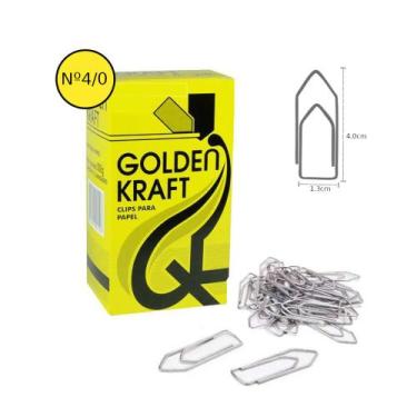 Imagem de Clips Aço Golden Kraft 4/0 500g 400 Unidades