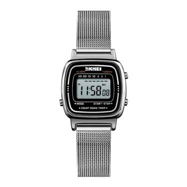 Imagem de Relógio Feminino Skmei Digital 1901 Prata