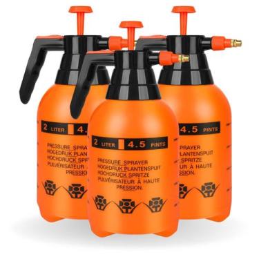 Imagem de Kit 3 Pulverizador Manual 2L Alta Pressão Jardinagem Borrifador Multiu