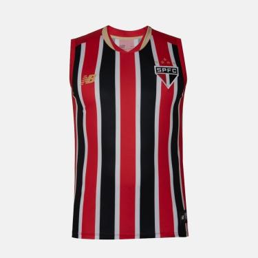 Imagem de Camisa São Paulo New Balance 2025 Uniforme 2 Regata - Masculino Tamanho:M;Gênero:Mascul...