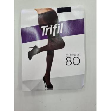 Imagem de Meia Calça Fio 80 Trifil Clássica, P, Preto