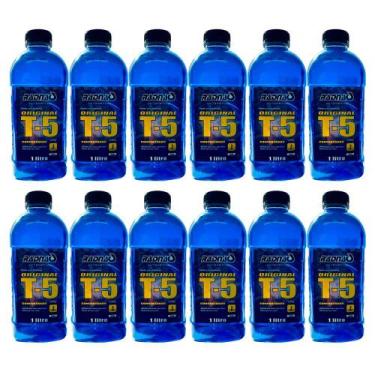 Imagem de Kit 12 fluido aditivo radiador concentrado t5 azul radnaq 1l