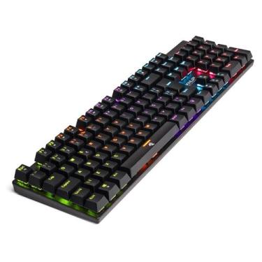 Imagem de Teclado Gamer Mecânico Switch Outemu Blue Anti Ghosting RGB Retro ilum