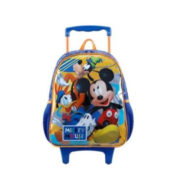 Imagem de Mochila  Rodinhas Infantil Escolar Mickey Pateta Xeryus