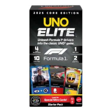 Imagem de Jogo De Cartas Uno Elite F1 Kit Inicial Core Edition Mattel
