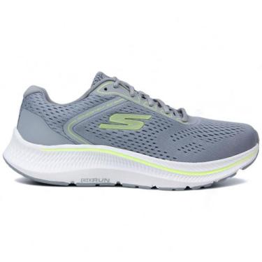 Imagem de Tênis Skechers Go Run Consistent 220865BR Masculino, 39, Cinza, Verde 