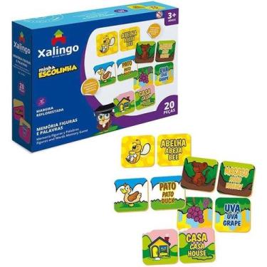Imagem de Jogo Da Memória Figuras E Palavras - Minha Escolinha Xalingo