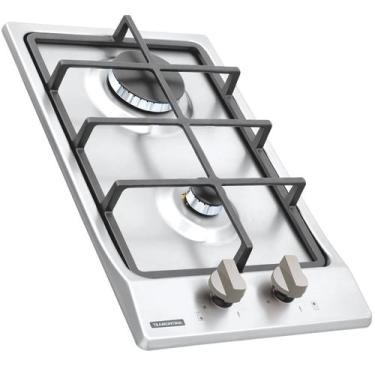 Imagem de Cooktop Gás Aço Inox Dominó Tramontina 2 Queimadores Bivolt