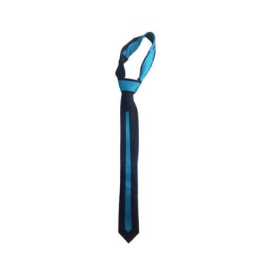 Imagem de gravata slim fit azul e preto - coloniel