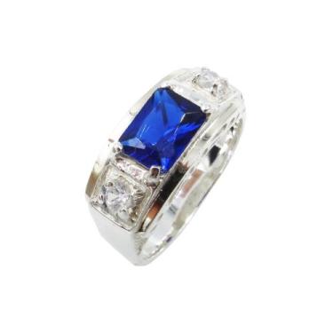 Imagem de Anel Formatura Masculino Prata 925 Aplique Ouro 12k - Maca de Prata Jo