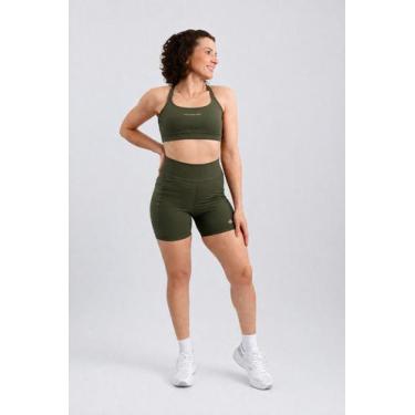 Imagem de Shorts Compressão Ritmo Feminino Fitness Academia Corrida Tamanho:MCor