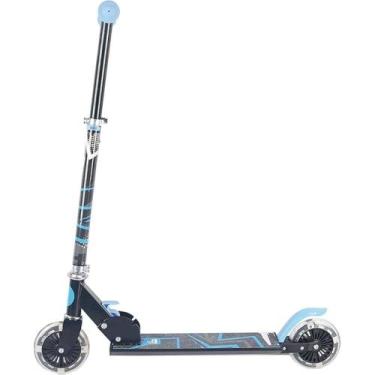 Imagem de Patinete Ajustável 2 Rodas Com Luzes Azul - Fenix - Fênix Brinquedos