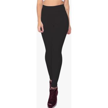 Imagem de Calça Legging Infantil Preta Lycra Fitness Feminina - Biabiell, 16